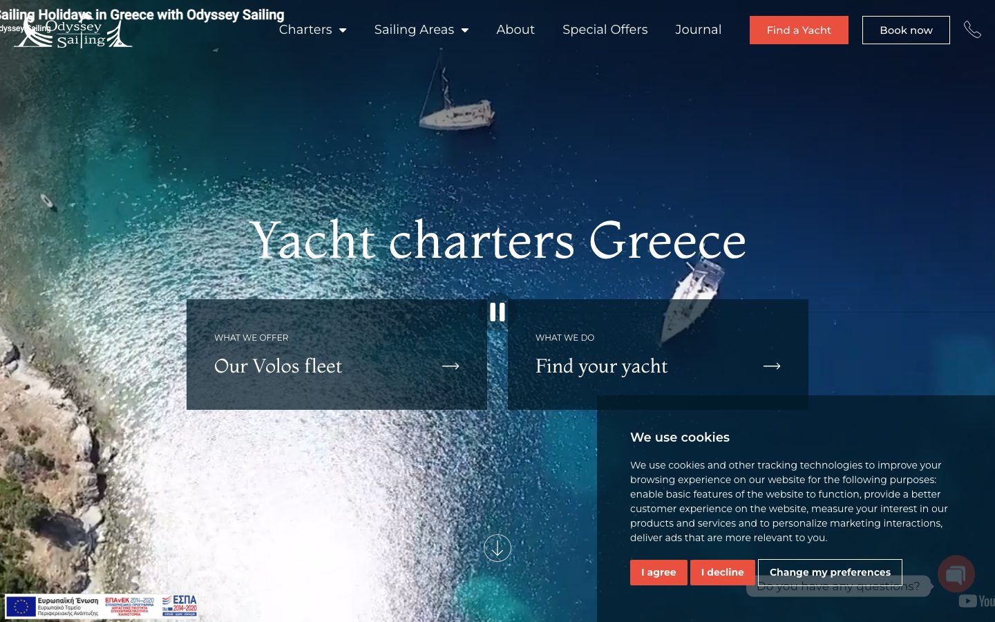 Odyssey Sailing website